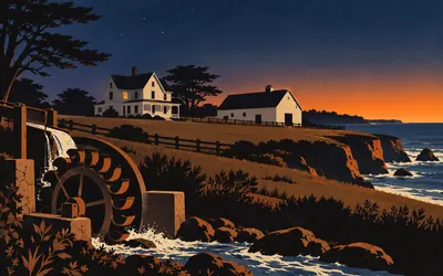 Wilder Ranch, Artificial sunrise: an illustration of a place on this route.