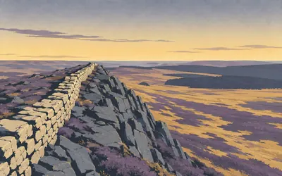 Winshields Crags, The highest the Wall ever gets: an illustration of a place on this route.